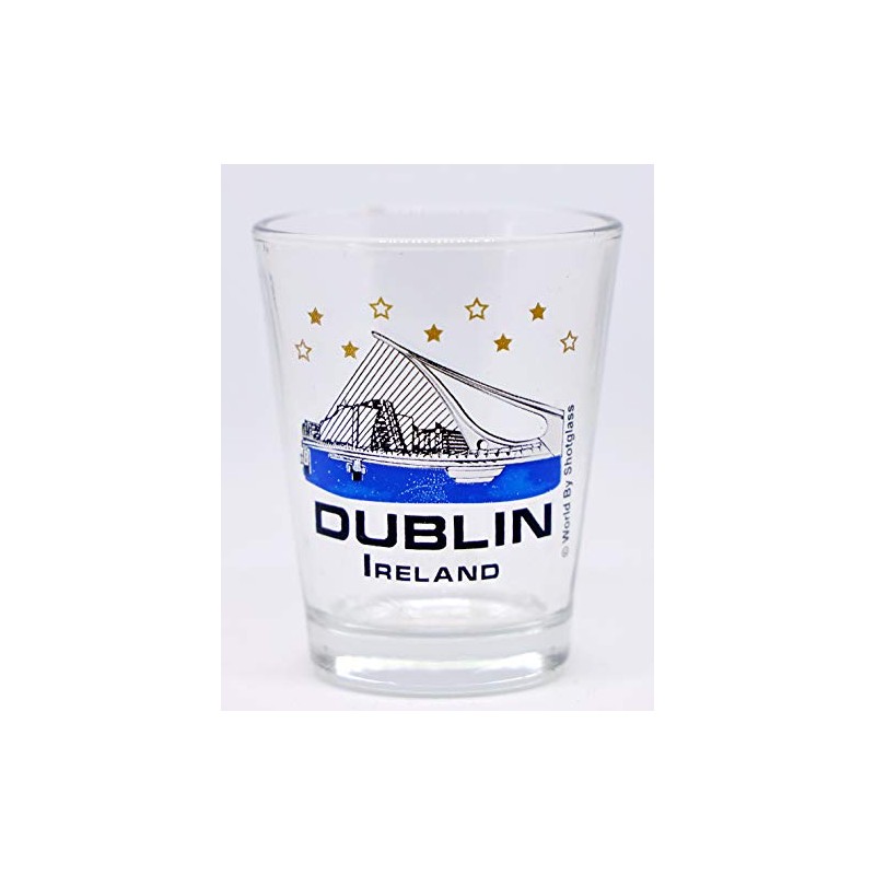 Dublin Ireland The Samuel Beckett Bridge Shot Glass