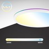 B.K.Licht - LED Ceiling Light Flat with Remote Control, RGBIC