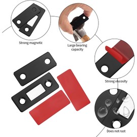 SOZOMO 20 Paquetes Imanes para Puerta de Armario,Cierres Magnéticos de Gabinete,Cierre Magnético para Puerta de Cajón,Imanes de Puerta Finos Magnéticos,para Cajón,Gabinete,Puertas Correderas etc