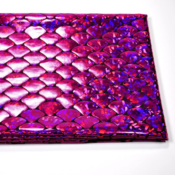 Mermaid Hologram Fish Scale 4 Way Stretch Knit Fabric Fish