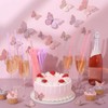 Potchen 50 Butterfly Shape Plastic Straws Disposable Drinking Straw Bulk