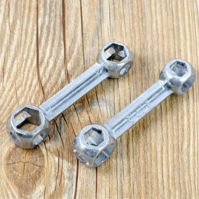 CaiHuaEr Dumbell Spanner, 2 Pcs Hexagon Hole Spanner Dumbbell Type