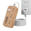 Mscien Extension Cord 9.8 ft. (3 m) Power Strip Outlet
