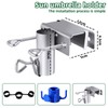 Ajuanbazha Adjustable Parasol Holder for Balcony Railing, Space-Saving Bracket for
