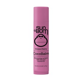 Sun Bum Cocobalm Groove Cherry - Hydrating Lip Balm With Coconut Oil and Aloe Vera - 0.15 oz Stick