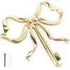 Foribyw, Bow Hook Decorative Bow Hanger Gold Towel Hook Multi-Purpose