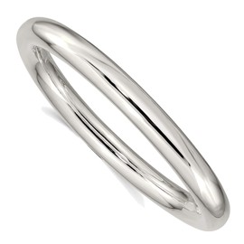 Bonyak Jewelry Sterling Silver 8mm Slip-on Tube Bangle Breathtaking
