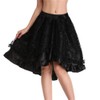 KUOSE Women's Steampunk Skirt Asymmetric Chiffon Lace Tulle Skirt Plus