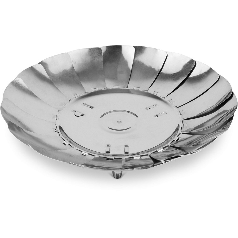 Stainless Steel Camping Fire Bowl with 17 Folding Slats Diameter