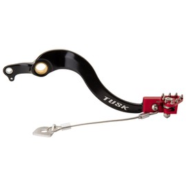 Tusk Aluminum Brake Pedal Red Tip Compatible with Honda CRF450RL 2021-2025