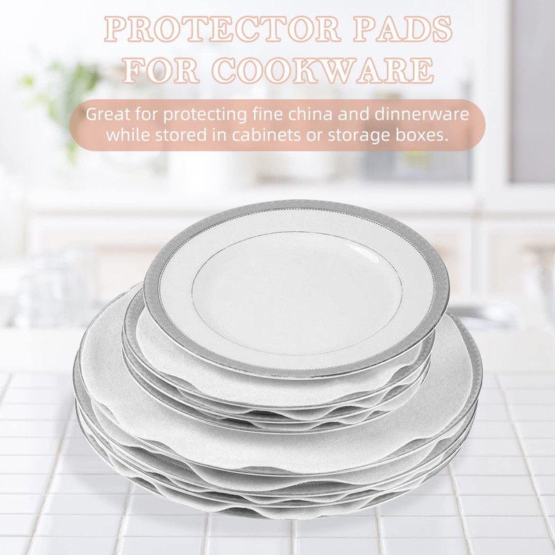 ReFeltidolom Thick Felt Plate Dividers, Set of 48 Plate Separators