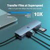 oditton USB C HUB, 7 in 1 Hub Adapter, HDMI