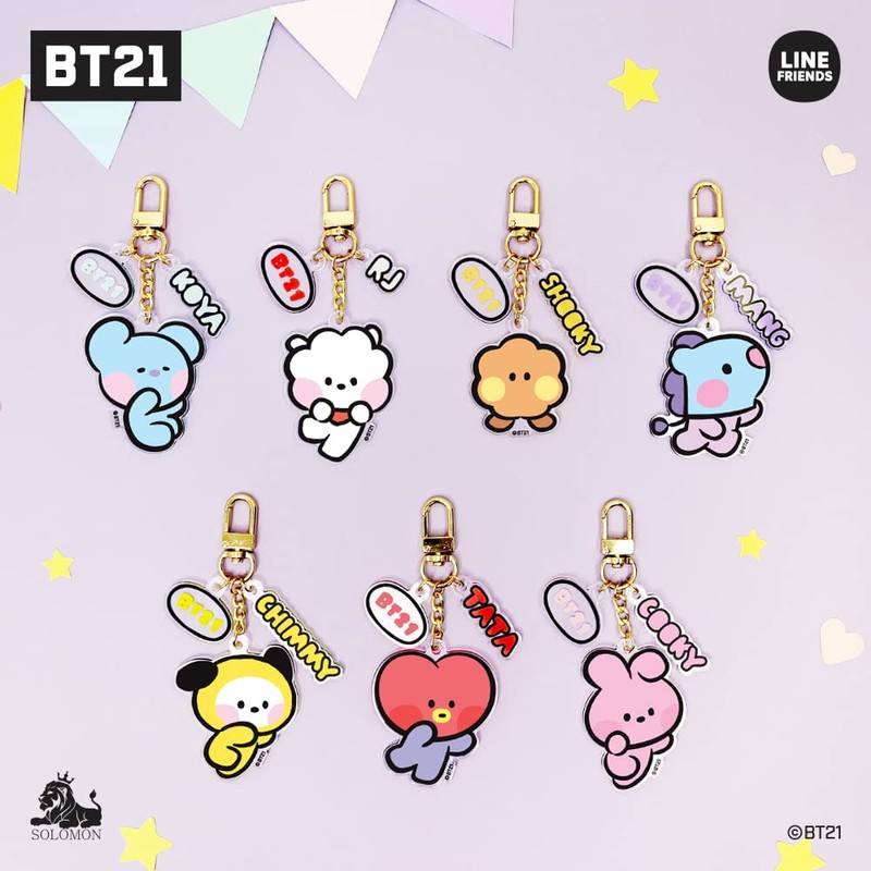 Solomon Shoji BT21 Minini Acrylic Key Ring (SHOOKY) ACRYLIC KEYRING