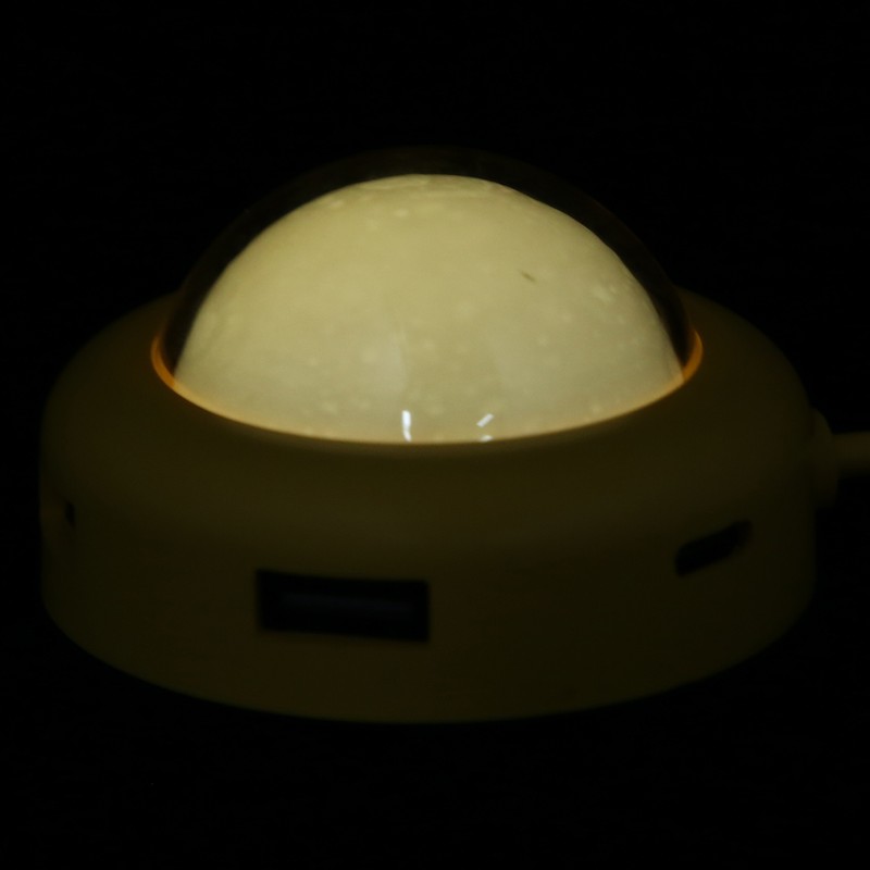 USB Hub Splitter Adapter 4 Port MultiFunction LED Light TypeC