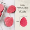 KOL Face Scrubber, Rose Infused Exfoliating Facial Cleansing Pads, Disposable