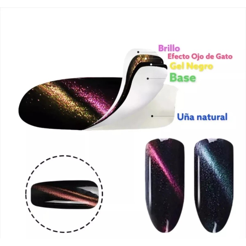 Lé Mussa Set Esmalte Semipermanente Marca Mussa Ojo De Gato
