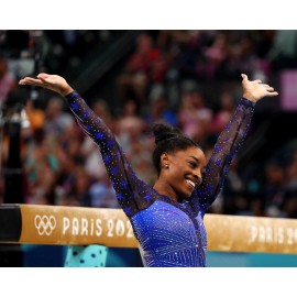 Champion 8x10 Photo SIMONE BILES 2024 Paris Olympics Gymnastics World Champion Gold USA
