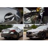 AUTOGOODY 96" x 60" Dark Chrome Mirror Black Vinyl Film