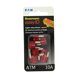 Bussmann VP/ATM-10ID easyID Illuminating Blade Fuse, (Pack of 10)