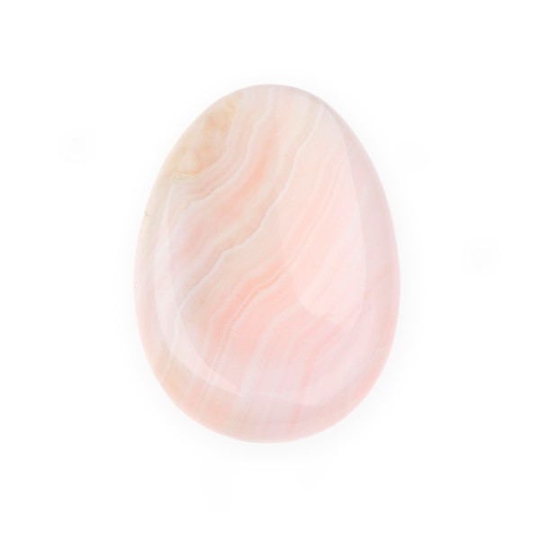 NKlaus Thumb stone calcite pink mangano gemstone 5 x 3.5