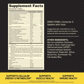Optimum Nutrition Optimum Nutrition Opti-Men, Vitamin C, Zinc and Vitamin D, E, B12 for Immune Support Mens Daily Multivitamin Supplement, 90 Count (Packaging May Vary)