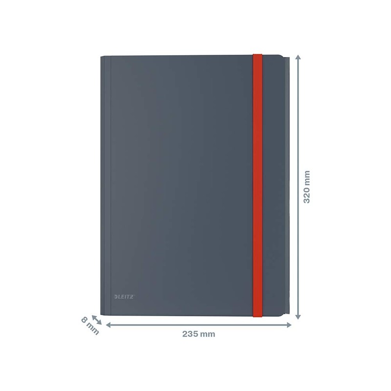Leitz A4 3- Flap Folder with Pocket, 150 Sheet Capacity,