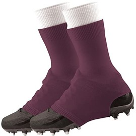TCK Football Spat Cleat Covers (Maroon, X-Large)