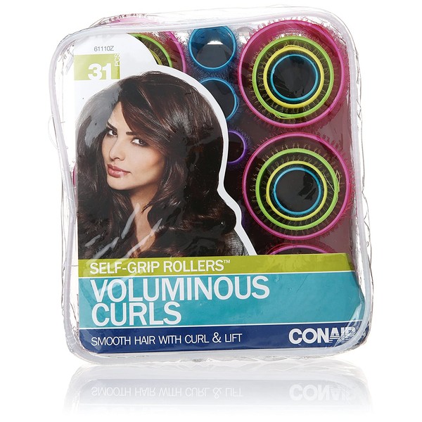 Conair Self-Grip Rollers, Assorted, 31 Count