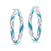 LeCalla Hoop Earrings for Women - 925 Sterling Silver Twisted