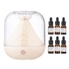 Humidifier Mini Desktop Aromatherapy 1800mAh USB Atmosphere Lamp 700ml Large