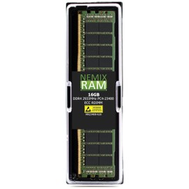 NEMIX RAM 16GB (1X16GB) DDR4 2933MHZ PC4-23400 1Rx8 1.2V CL21 288-PIN ECC RDIMM Registered Server Memory Compatible with Micron MTA18ASF2G72PDZ-2G9E1