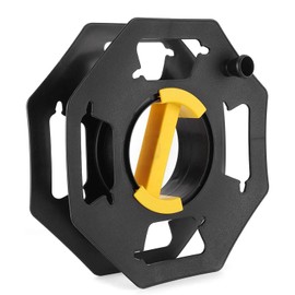 Cable Organizing Reel, Plastic Extension Cord Winding Reel, Manual Wire Storage Organizer with Central Handle, Cord Winding Winch, Tangle‑Free Design for RVs, Boats, Caravans, and Campervans