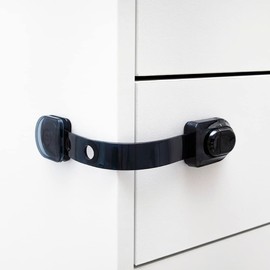 BeeGo 2 Pack Child Safety Strap Locks - Secure Your Drawer, Cabinet, Toilet, Fridge, and Cupboards with These Baby-Proof Strap Locks