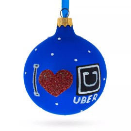 BESTPYSANKY The Taxi Cab Blown Glass Ball Christmas Ornament 3.25 Inches