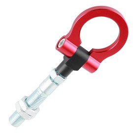 Gancho de remolque Reemplazo para remolque, gancho de remolque delantero resistente, anillo plegable, ajuste de reacondicionamiento de coche de carreras Reemplazo para Veloster
