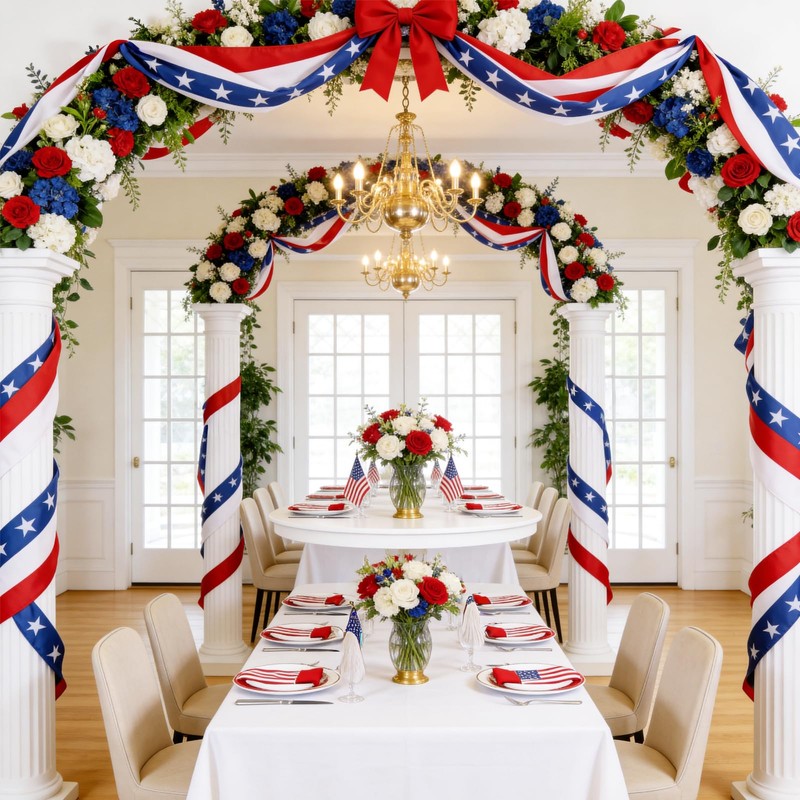 2 Pack 2x20 FT 4th of July Decorations Bunting Flags