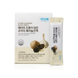 J&M Partners Atomy Elephant Black Garlic Essence 20gx30 sachets (1 set) / 애터미 오롯이 담은 코끼리 흑마늘진액 20gx30포 1개 1세트