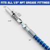 KEIYSHOLCK Grease Gun Coupler 1PCS Compatible with 12" Spring Flex