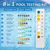 Salt Water Pool Testing Kit: Individually Sealed 8 in 1