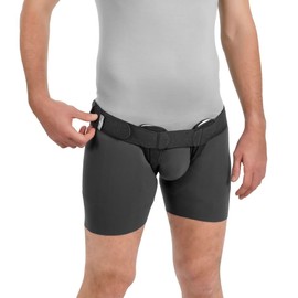 Movibrace Inguinal Groin Hernia Belt Black (Double, Medium)