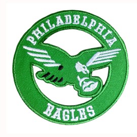 Eagles Bird in Circle On Football Fanavorite Team Iron On Sew On Embroidered Patch