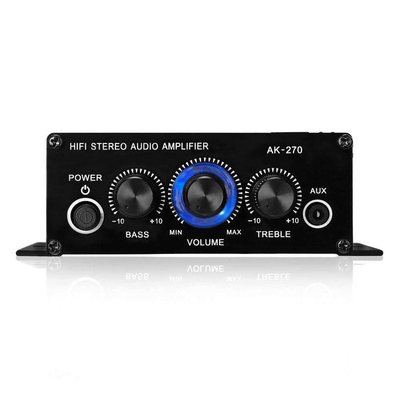 Snsowed Power Amplifier Hifi Stereo 2.0 Channel 2X20W Audio Amplifier