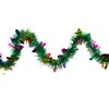 Christmas Light Bulb Wrapped Tinsel Commercial Garland - 50' x