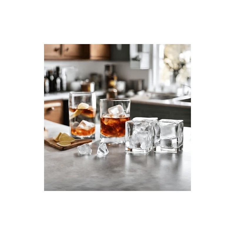 Traytastic! Silicone Large Square Ice Cube Tray Mold - Great