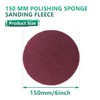 GZKTY Sanding Fleece 150 mm Velcro, P150-180 Grit, Sanding Fleece