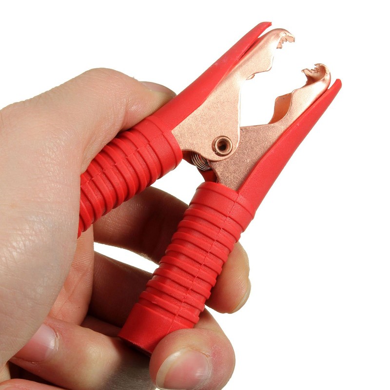 Insulated Alligator Clips Durable Heavy Duty Black & Red Boot