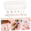 Outanaya Elegant Nail Charms Collection Acrylic Nail Gems Pearl Bow