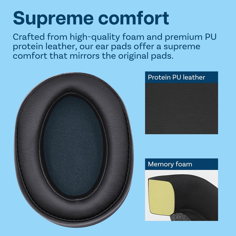 Sony Ear Pads Replacement for Sony WH-H900N / Sony MDR-100ABN
