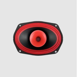 CERWIN-VEGA! CVPX69 6x9 120W 2-Way Full Range Speaker with Horn Tweeter Black/Red Single Unit