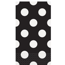 Black Polka Dot Paper Guest Napkins, 16ct